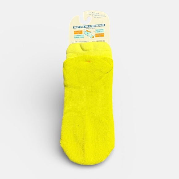 Blue Q Vibrant Yellow I F**king Love It Put Here Sneaker Socks - Picture 3 of 5